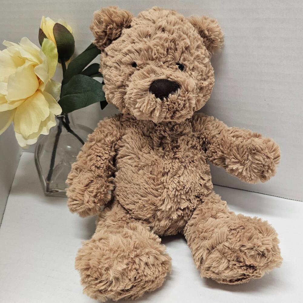 Jellycat Bumbly Soft Lovey Bear Plush Stuffed Animal Brown Small ~11" 🐻💖